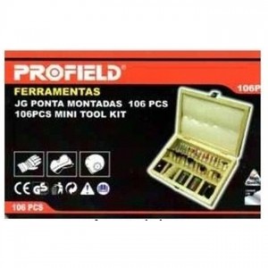 01112106 JOGO PONTA MONTADAS 106 PEÇAS P...