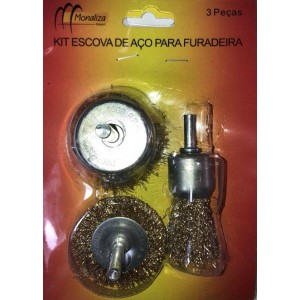 MZ-54038 KIT ESCOVA DE ACO PARA FURADEIR...