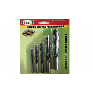  JOGO BROCAS MADEIRA 5PCS 4/5/6/8/10MM I...